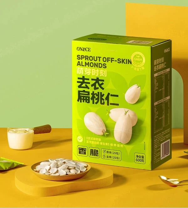 【会员店】ONICE萌芽时刻去衣扁桃仁600g