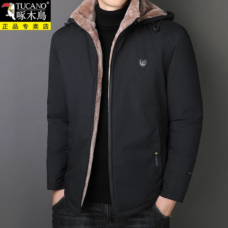 TUCANO/啄木鳥男士冬季外套加厚保暖棉袄子韩版羊羔绒休闲棉衣服