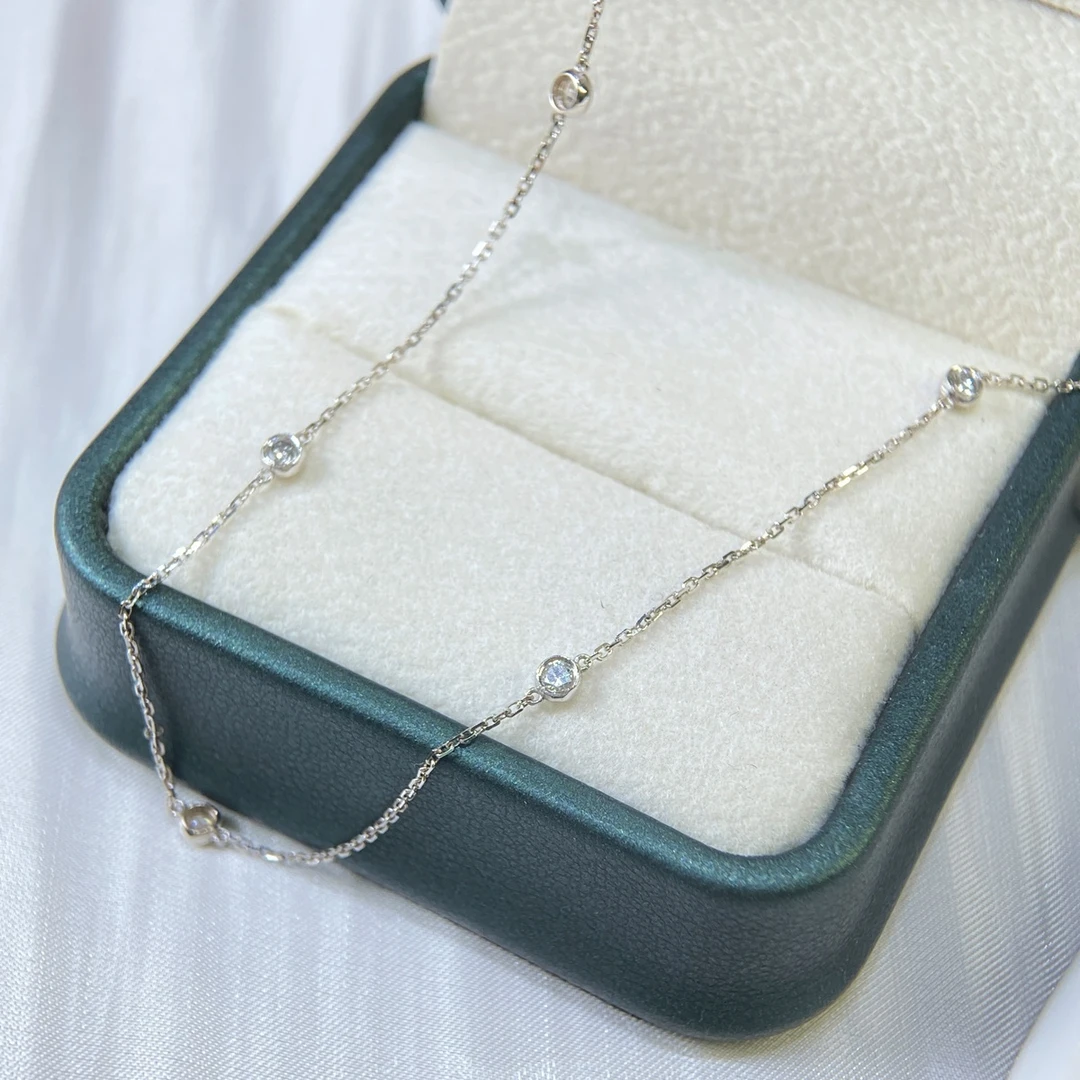 【六言臻选】【升级8钻版】白泡泡满天星套链