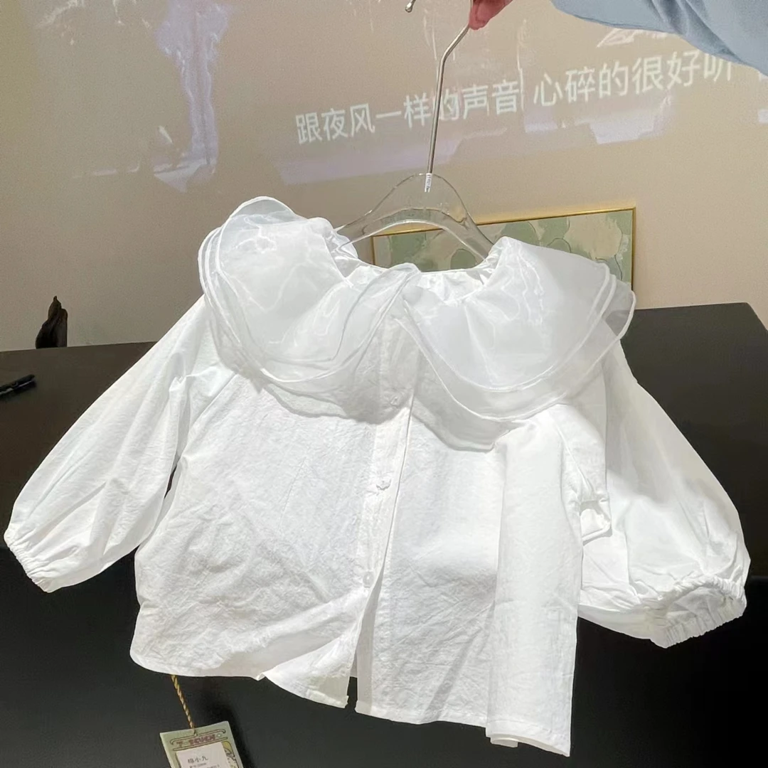 [花仙子]初春纱边花领衬衫（小童）00604