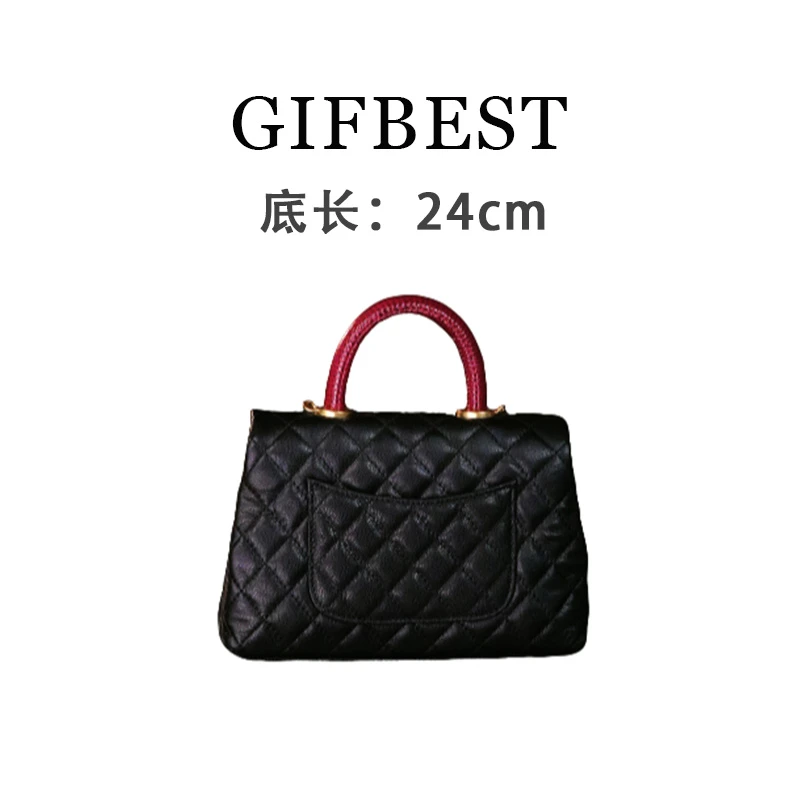 Gifbest【尺寸：24*8*14】原创设计高定真皮单肩手提斜挎女包8181