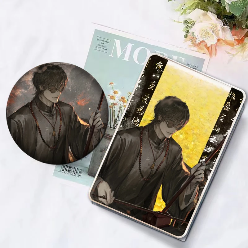 盗墓笔记流沙黑瞎子麻将咕卡吧唧礼物徽章摆件立牌创意咕卡砖