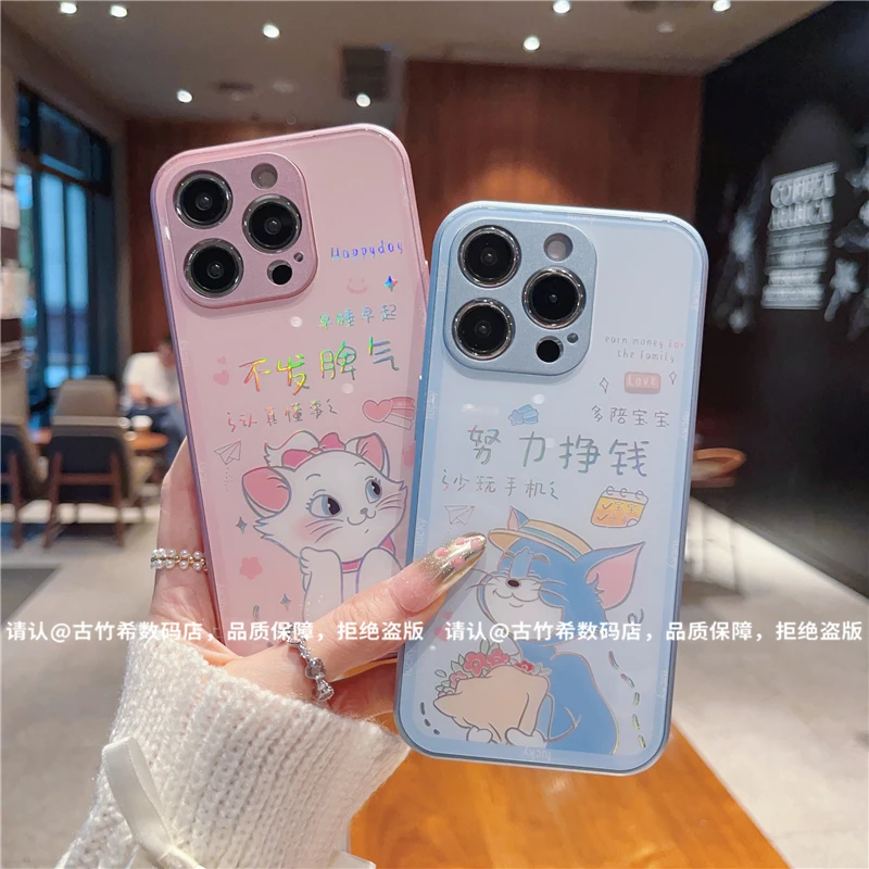 金属烫金玻璃壳适用苹果iPhone16/华为荣耀/OPPO/VIVO/小米手机壳