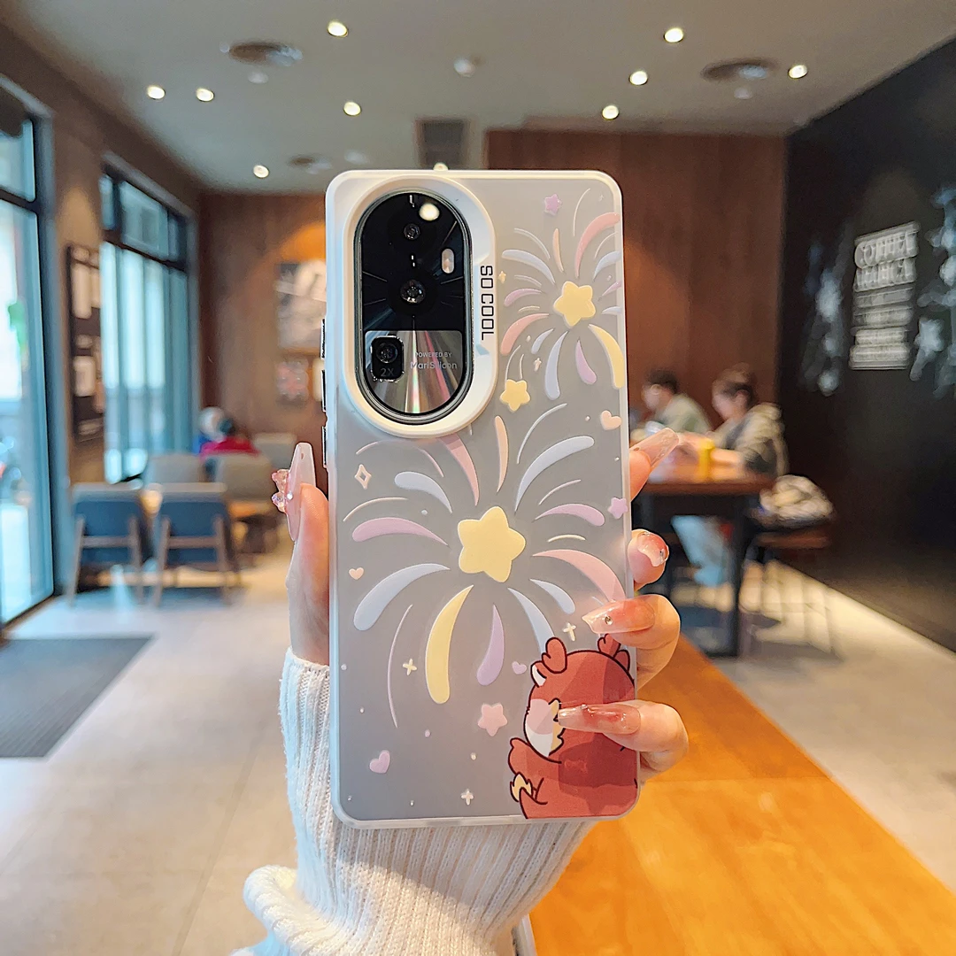 （OPPOReno10系列）磨砂彩银适用OPPOReno10/Reno10Pro手机壳个性潮