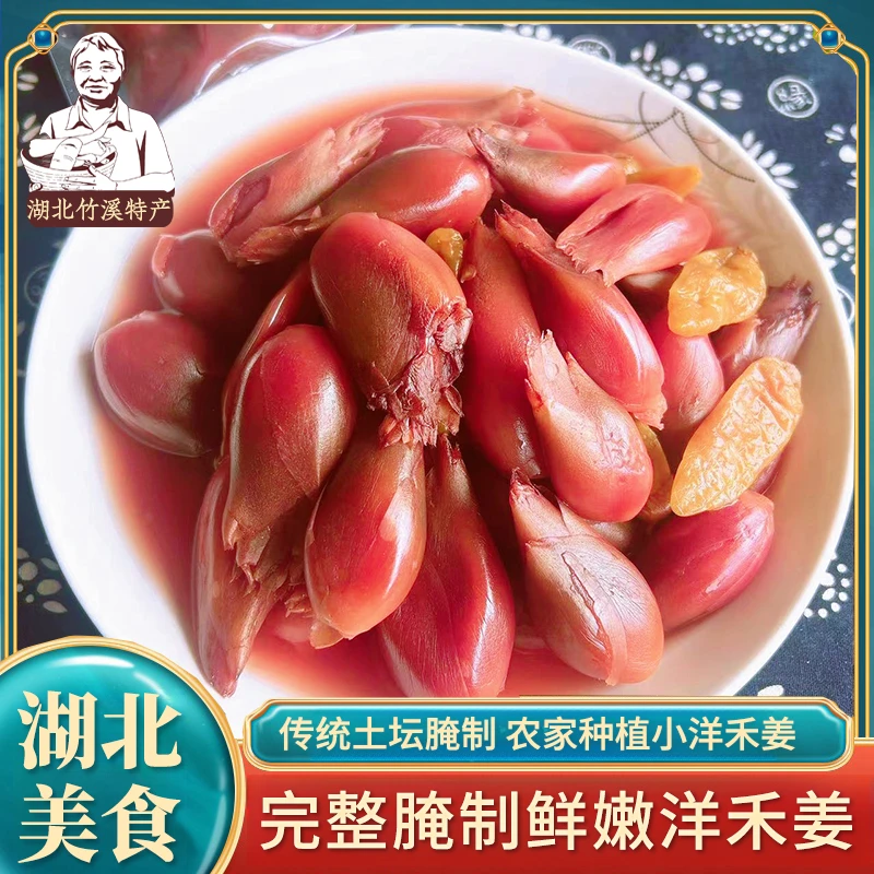 溪贡溪贡竹溪竹山特产 农家老坛腌制酸辣洋禾姜阳荷姜1斤起包邮