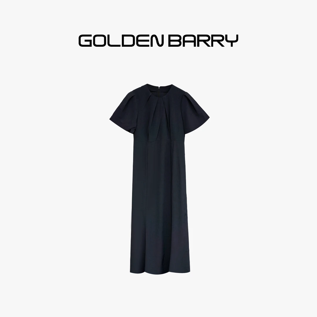 GOLDENBARRY|301216精致法式收腰连衣裙