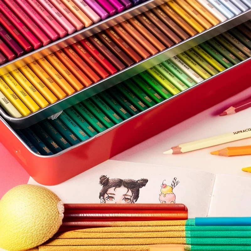 CARAN D’ACHE瑞士凯兰帝卡达彩铅多色水溶彩色铅笔手绘彩绘