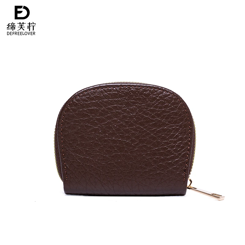 【DEFREELOVER缔芙柠】新款多功能时尚零钱卡包 DFN0003-棕色