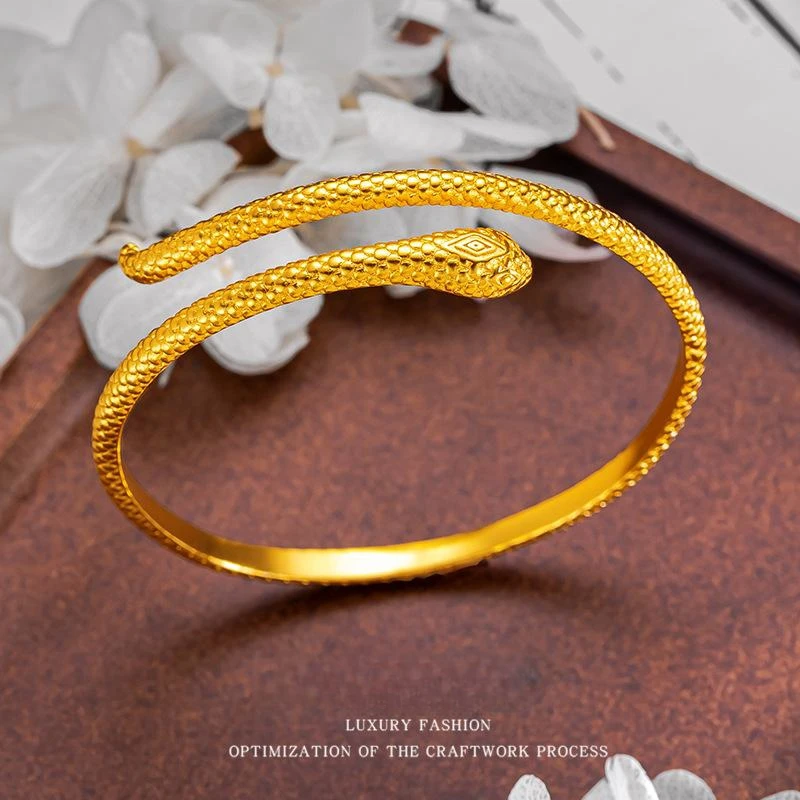 铜合金手镯  灵蛇手镯气质时尚百搭本命年饰品蛇年2025新款可调节