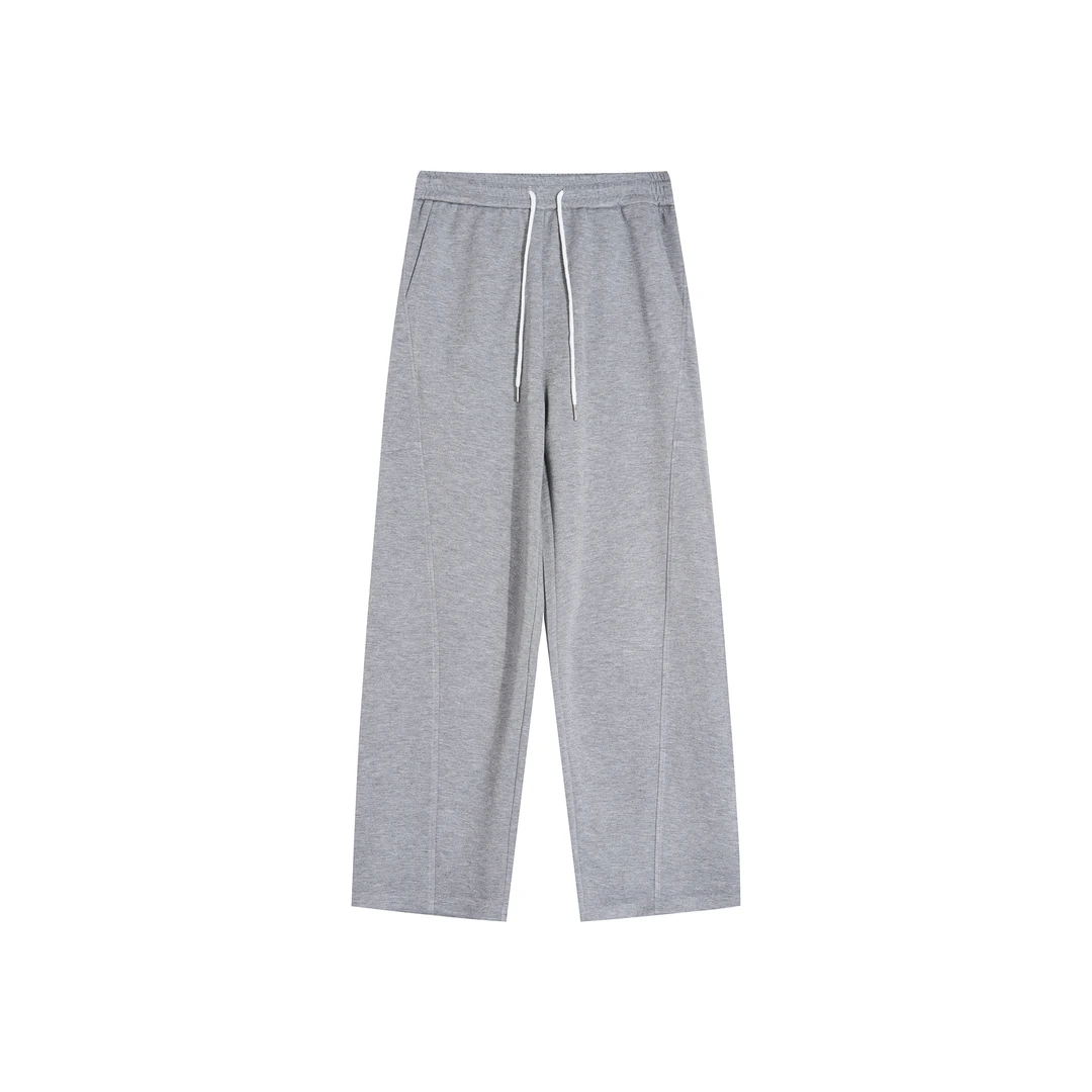 YIYI Studios【弯刀裤】2024新品 休闲松紧高腰直筒百搭休闲裤