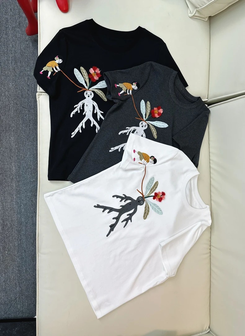 YIYI Studios【人参娃娃】2025新品 简约百搭基础款T恤