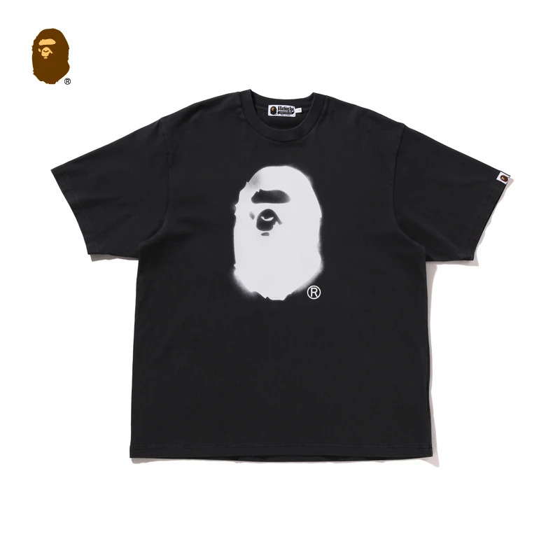 BAPE男装24春夏喷墨感猿人字母印花短袖T恤109303M