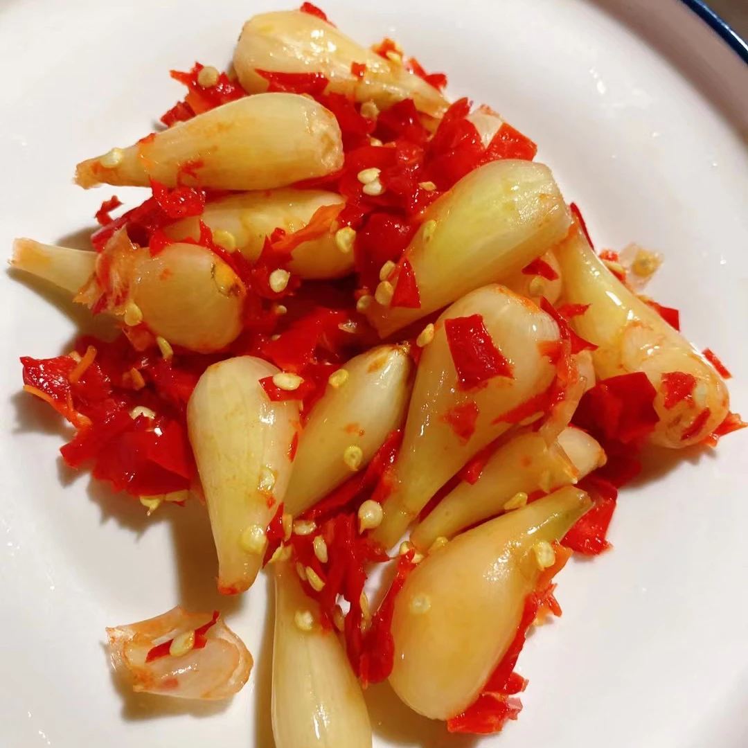 酸辣开胃荞头下饭菜江西特产当季蔬菜腌制荞头甜酸拌饭菜