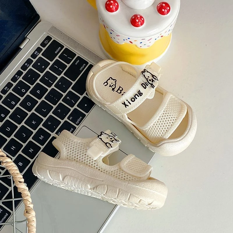 男宝宝学步鞋软底单网面透气女宝宝凉鞋0到3岁婴幼儿韩版包头凉鞋