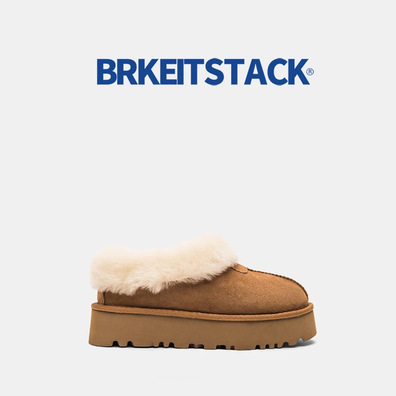 2025新款雪地新款羊皮毛一体厚底短筒塔茨特毛毛边冬季女款