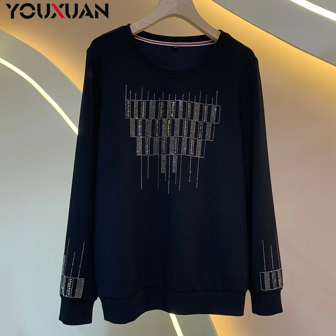 【初秋】2023秋冬百搭韩版上衣时尚休闲宽松长袖圆领女士卫衣38073.