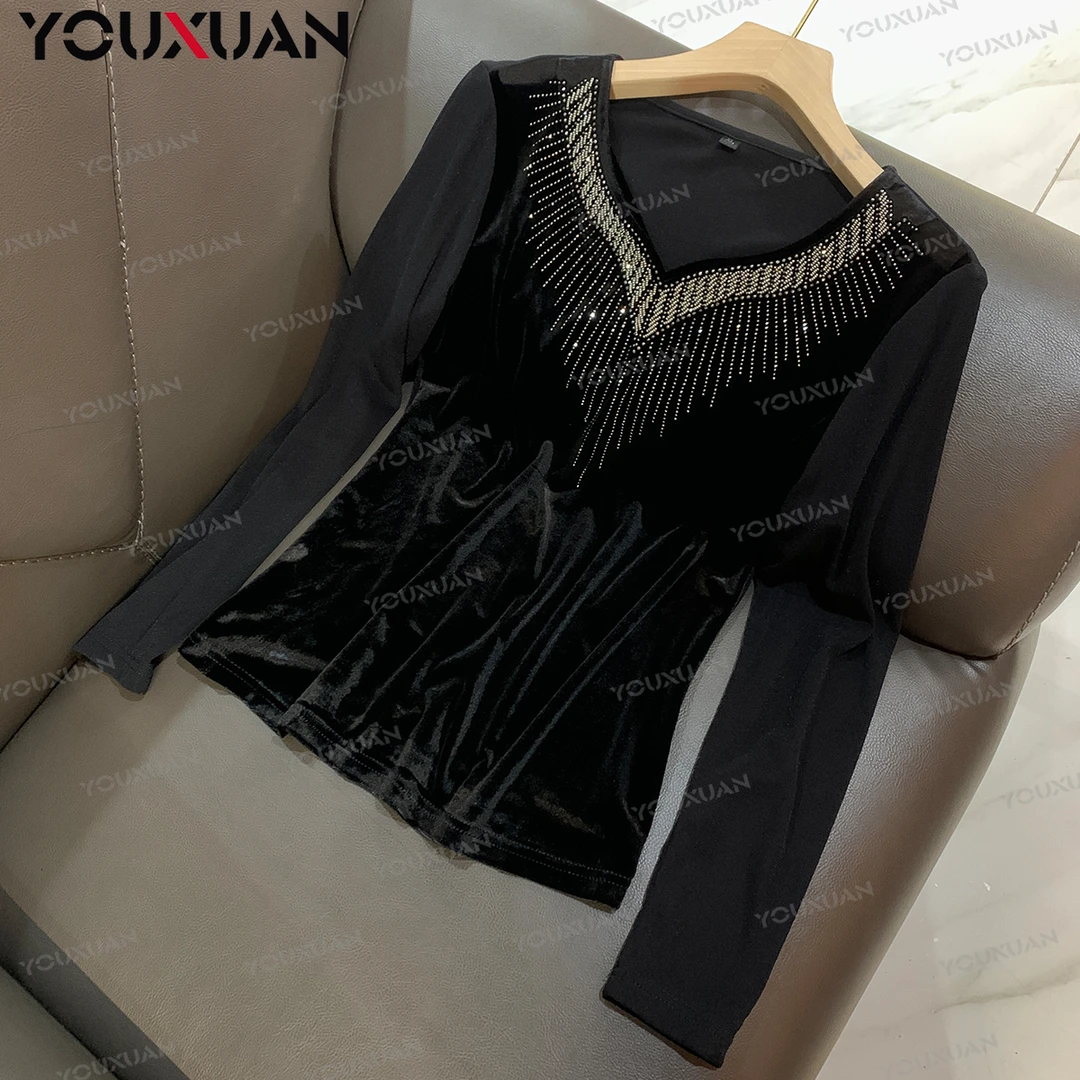 【秋冬新品】2023秋季百搭韩版上衣时尚休闲宽松长袖V领小衫886