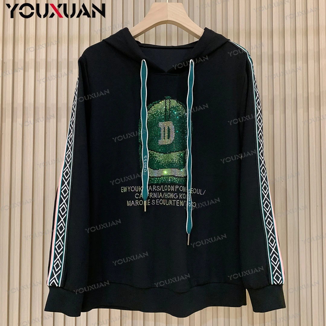 【秋冬新品】2023秋季百搭韩版上衣时尚休闲宽松长袖连帽卫衣38027.