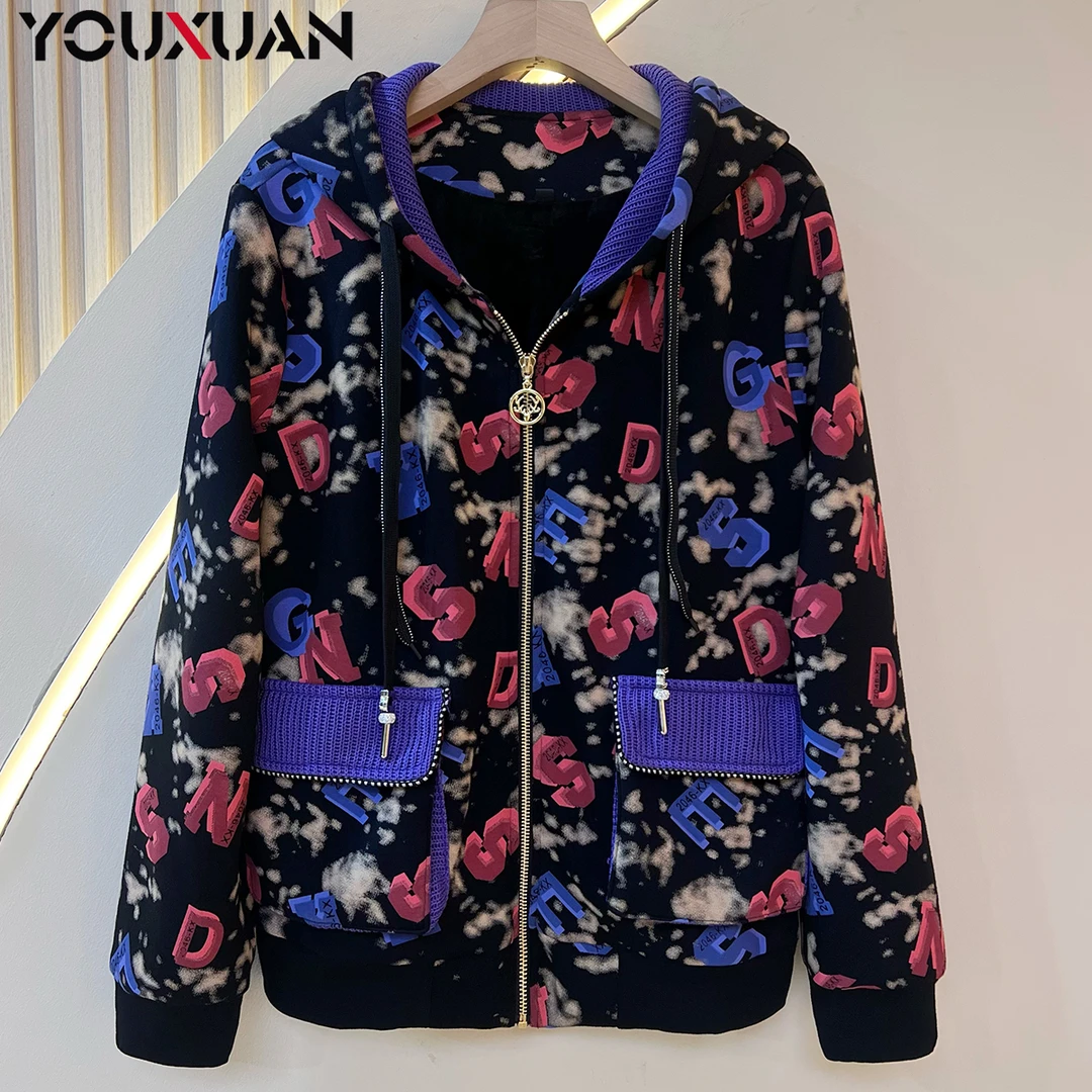 【加绒】2024女士春秋时尚宽松休闲短款百搭外套78165