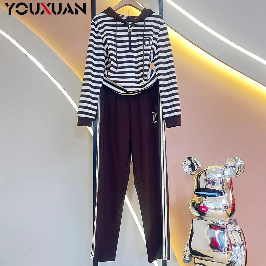 2024夏季新品女装显瘦百搭韩版时尚休闲洋气长袖运动套装87611