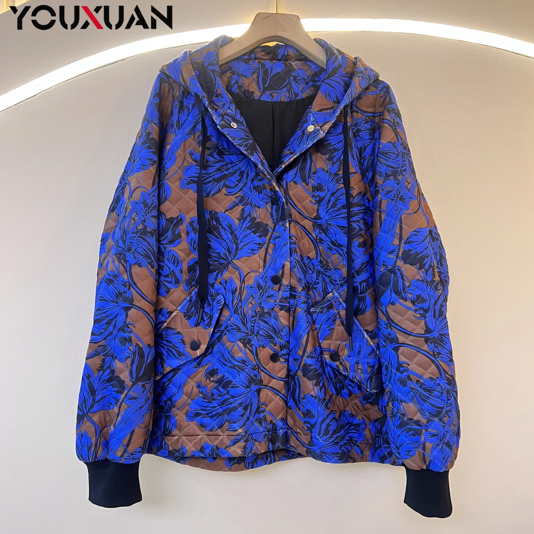 女士秋冬时尚宽松休闲短款百搭二棉外套85035