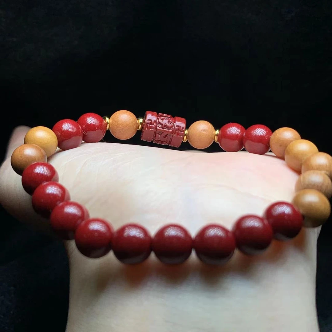 13 WW008 朱砂圆珠手串【尺寸8mm】