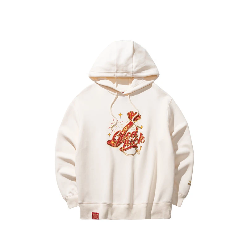 ANTA/安踏【好事发生】女子连帽卫衣长袖运动休闲宽松印花国潮卫衣