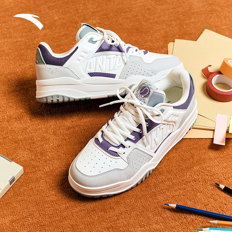 ANTA/安踏满贯男女板鞋 新款百搭时尚复古运动欧若风潮流休闲版鞋