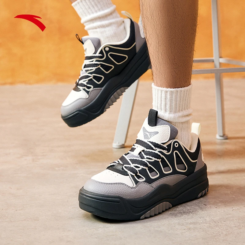 ANTA/安踏洋葱圈板鞋|男款冬季增高复古时尚百搭潮流款厚底休闲鞋