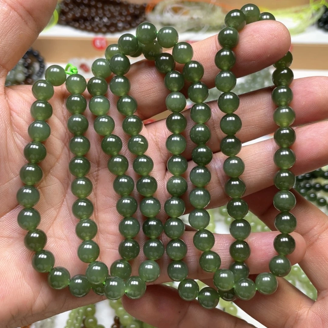 和田玉颈饰未镶嵌小*菡8mm