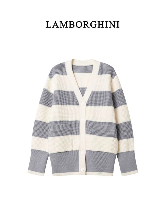 [兰博基尼]新款韵律织纹毛衣M2005