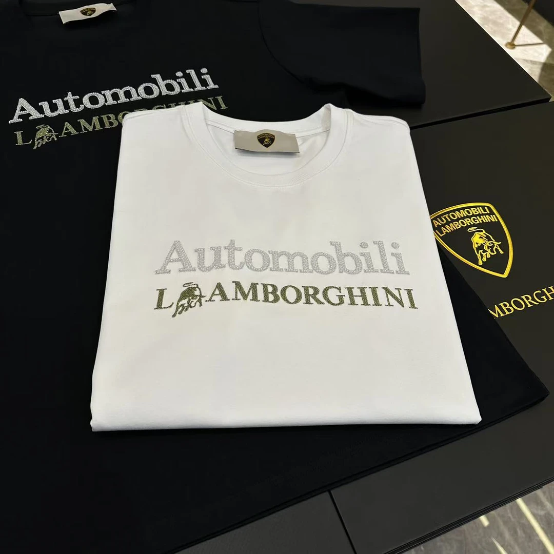 【兰博基尼】2025新款经典变幻车标LOGO男女款春夏季短袖G8211