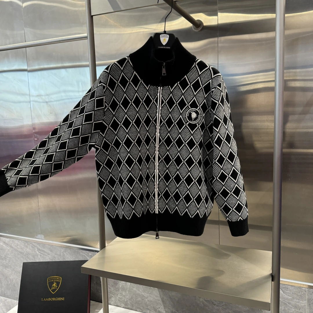 [兰博基尼]2025新款凌格开衫男女款毛衣外套M2049