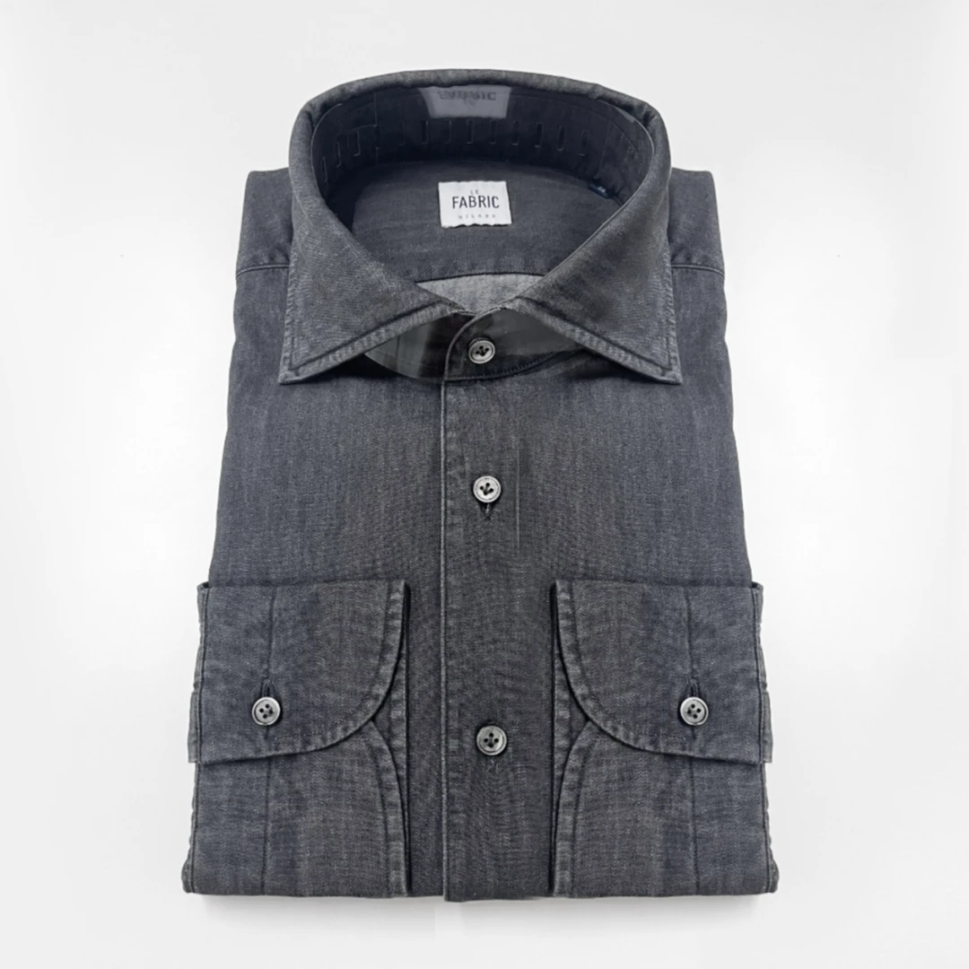 FC 男女同款牛仔衬衫意式水洗系列款长袖AWYP230005/7