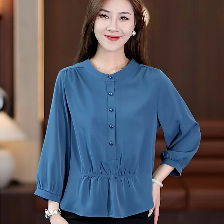 设计感小众短袖衬衫2024秋季新款女时尚洋气宽松瘦腰显瘦百搭上衣