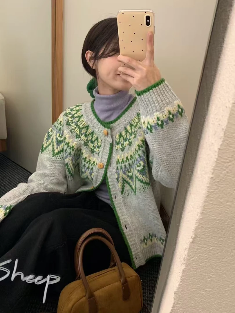 200-299晨太阳秋冬宽松针织合集韩系春夏百搭慵懒风针织上衣女8