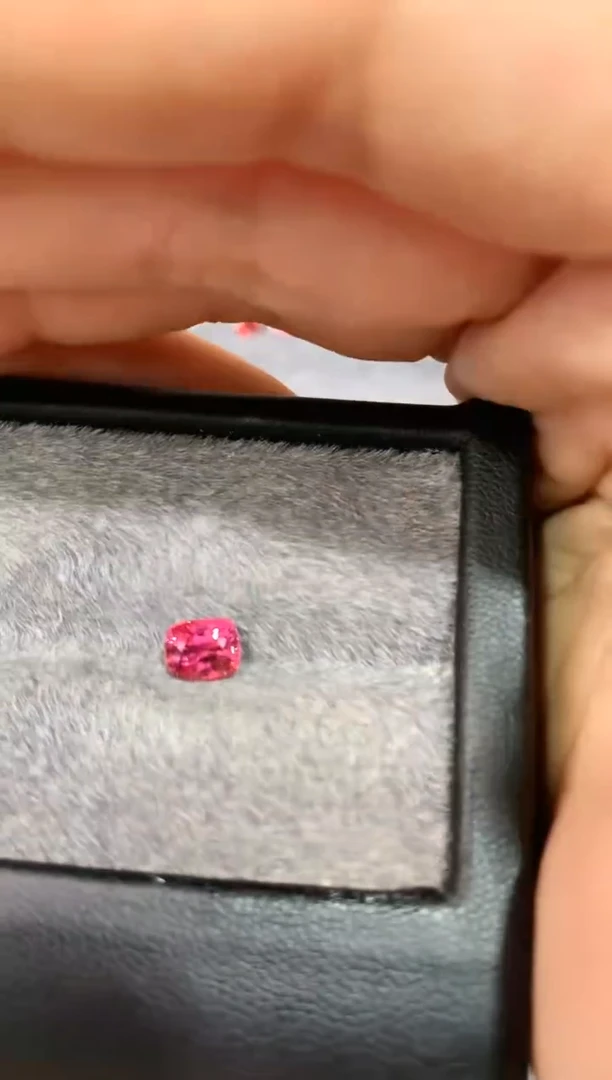 【闪购商品】定制尖晶石裸石未镶嵌枕型  紫蔷薇色调  1.05ct