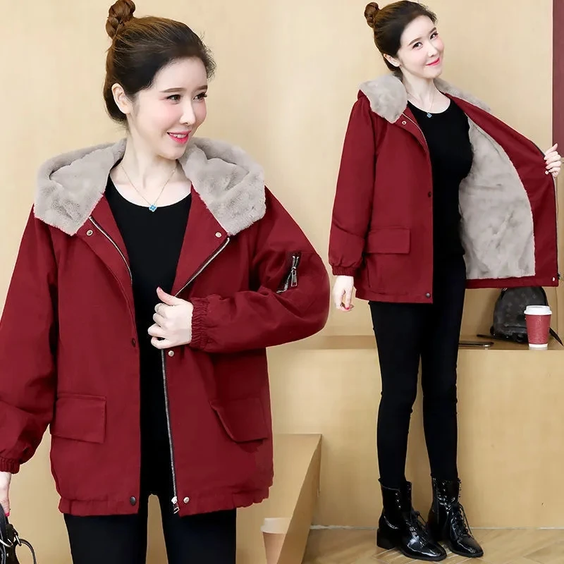 加厚女高级感棉衣新款爆款棉服中老年妈妈棉袄冬装外套显瘦女