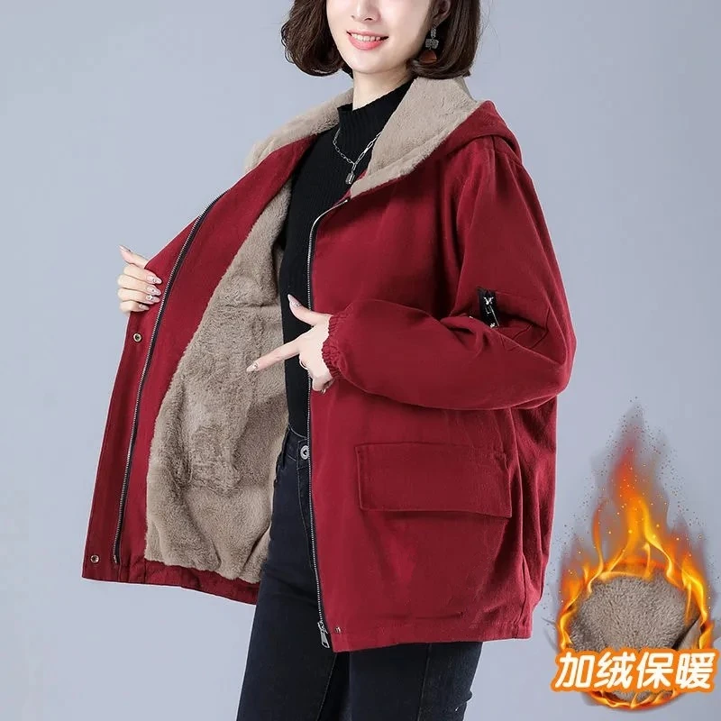 加厚女高级感棉衣2024新款爆款棉服中老年妈妈棉袄冬装外套显瘦女