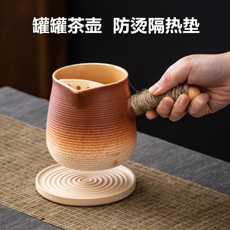 围炉煮茶罐罐茶壶防烫隔热垫烤奶罐煮茶壶壶承壶托底座茶道零配件