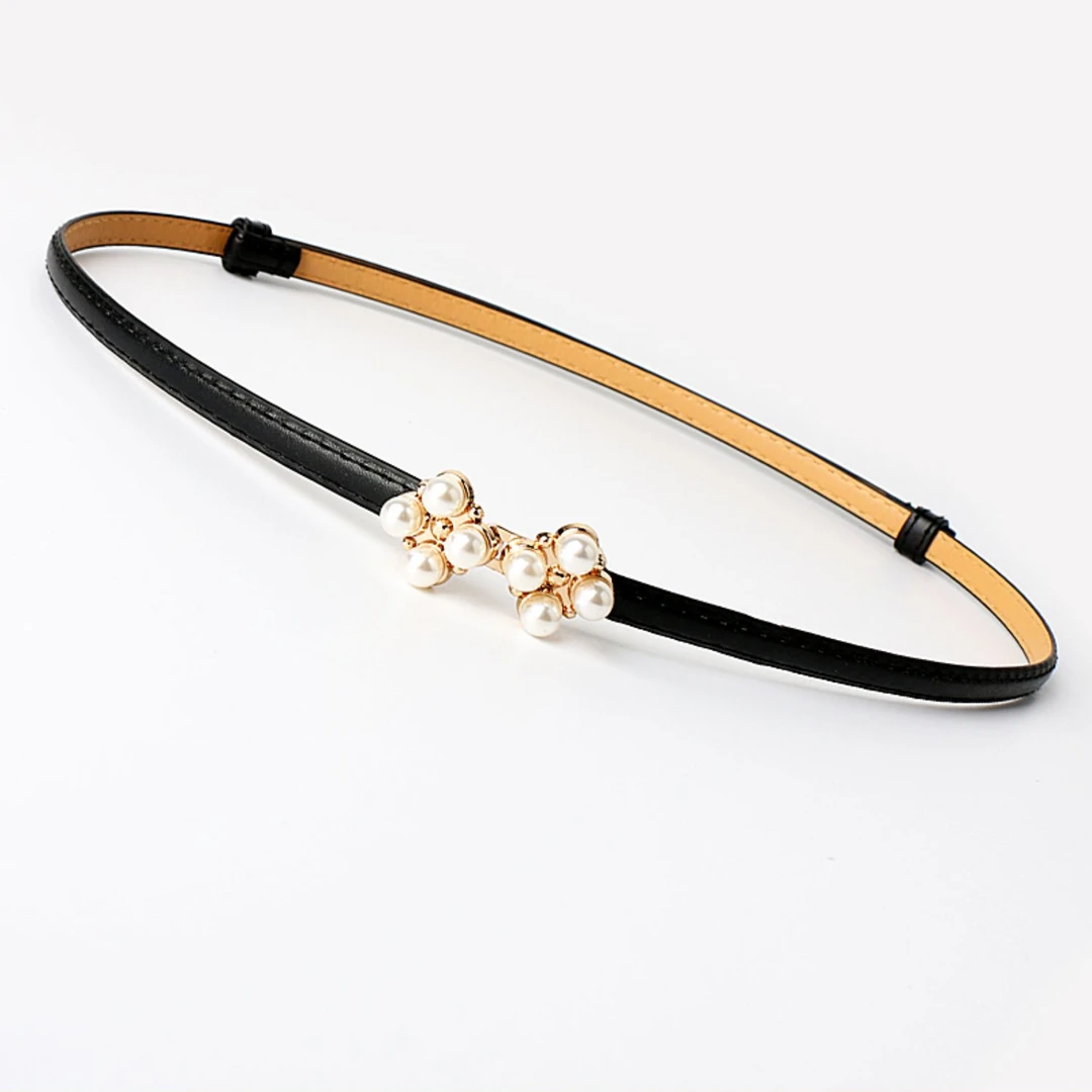 珠珠细腰带女配裙子简约百搭装饰连衣裙收腰皮带时尚腰链毛衣配饰