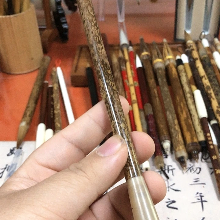 核桃核雕出锋4.0 口径1.0 湖笔