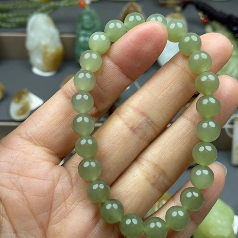 【闪购商品】和田玉手链未镶嵌金****?