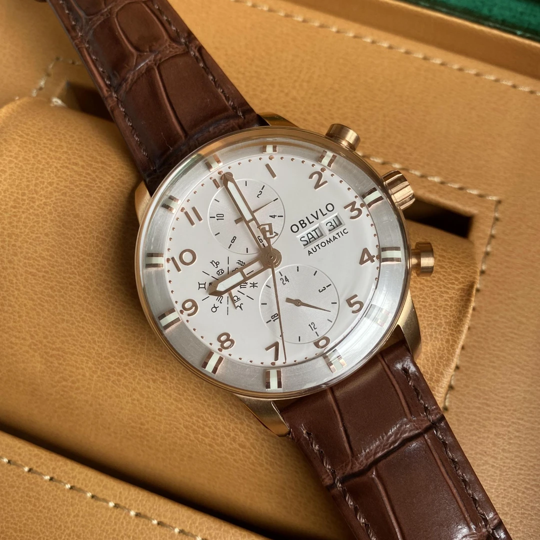 男款高档气质时尚百搭多功能全自动机械表无边框防水真皮男士手表