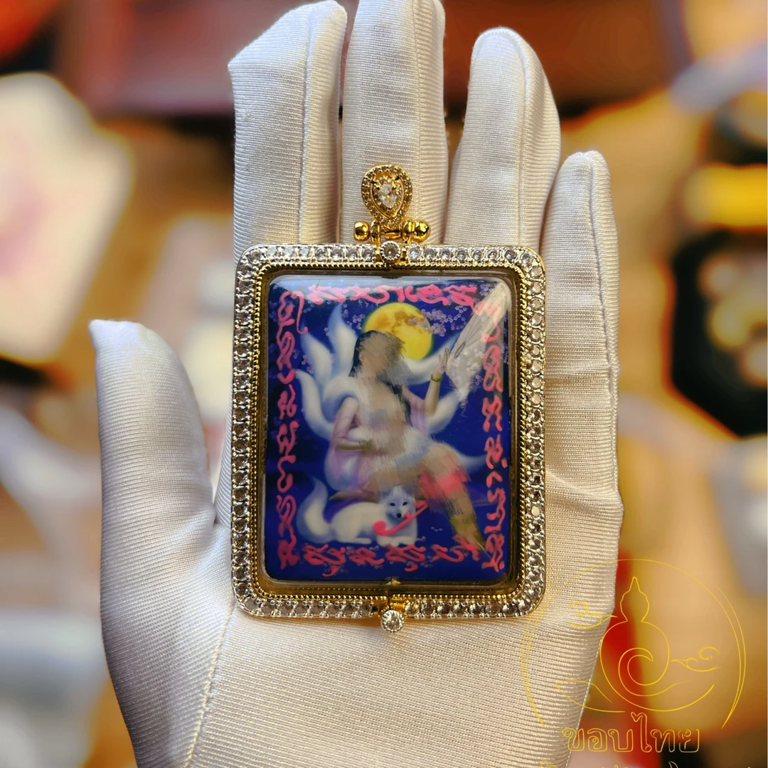 非金属亚克力项链 yg比刹月光凤九精美时尚吊坠手绘古法女王镶嵌