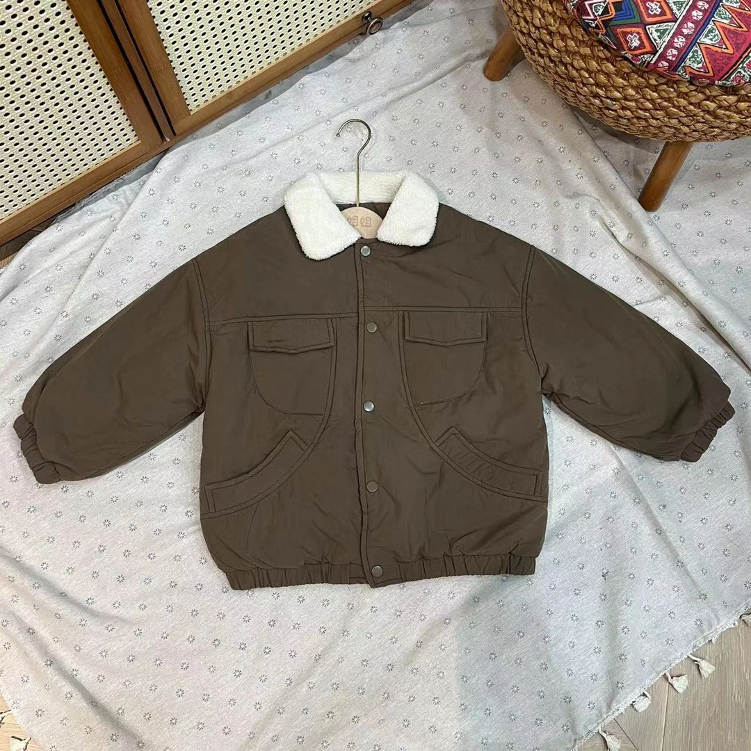 〖姐姐家〗23冬款儿童四口袋毛毛外套
