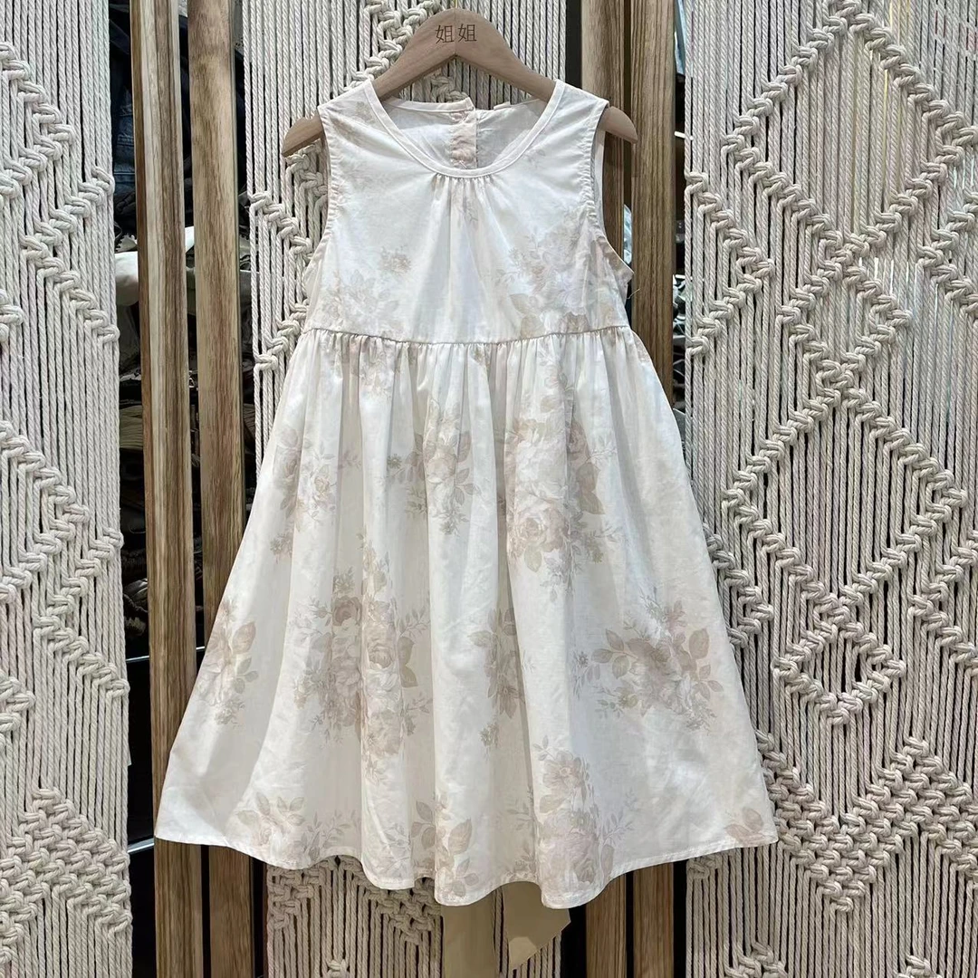 〖姐姐家〗24夏款女童背心无袖碎花连衣裙sy3239