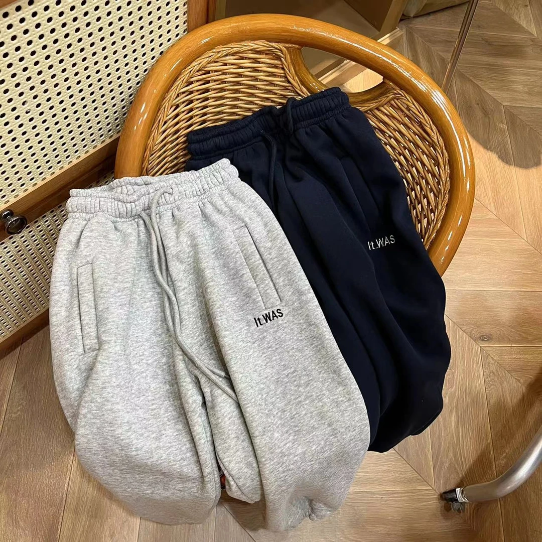 〖姐姐家〗23冬款休闲加薄绒卫裤子 m920