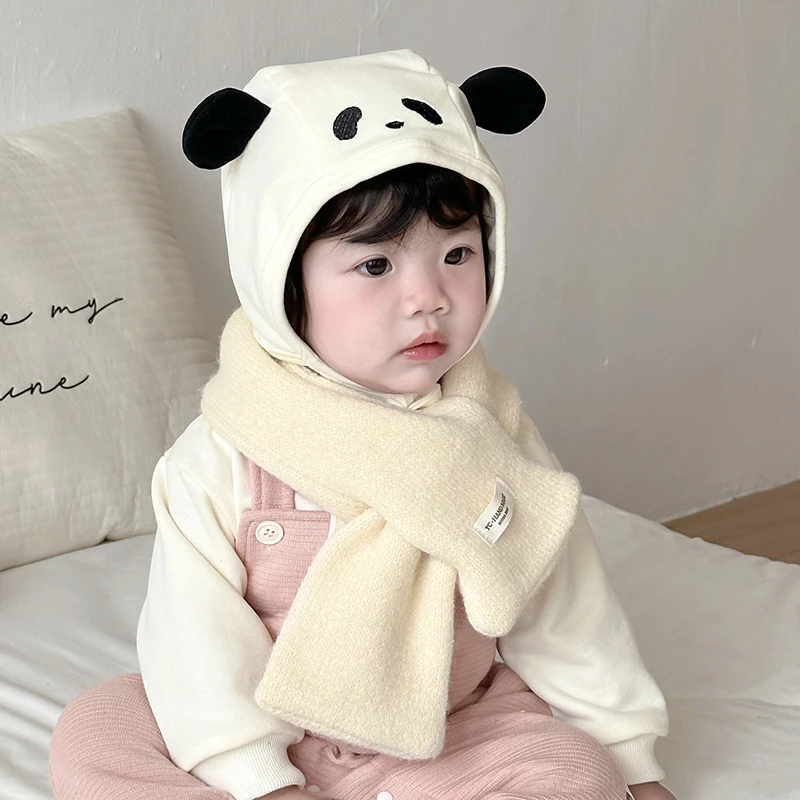 婴儿帽子春秋男女宝宝护耳帽可爱熊猫儿薄款胎帽婴幼儿纯棉帽