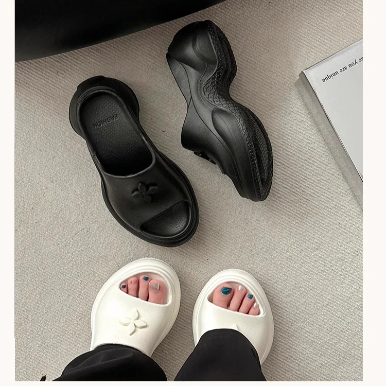FANGEAY/范杰亚厚底拖鞋女2024夏外穿增高休闲百搭时尚EVA拖鞋潮